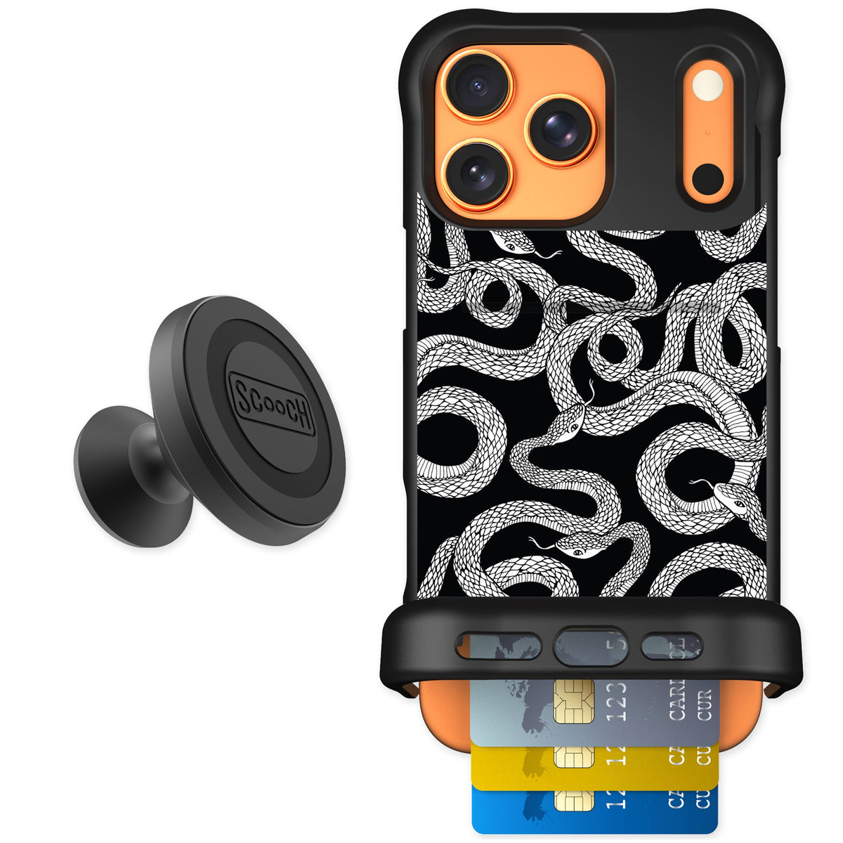 Scooch Wingmate Snakes for iPhone 17 Pro Max — Starter Bundle