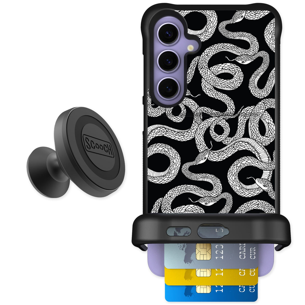 Scooch Wingmate Snakes for Galaxy S24+ — Starter Bundle