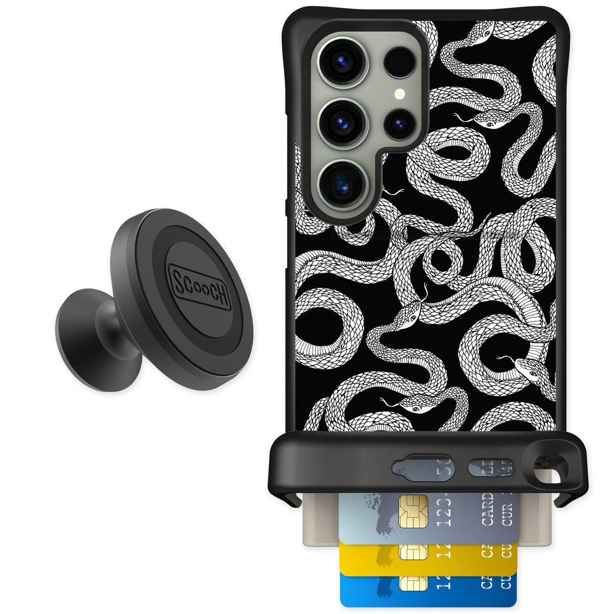 Scooch Wingmate Snakes for Galaxy S24 Ultra — Starter Bundle