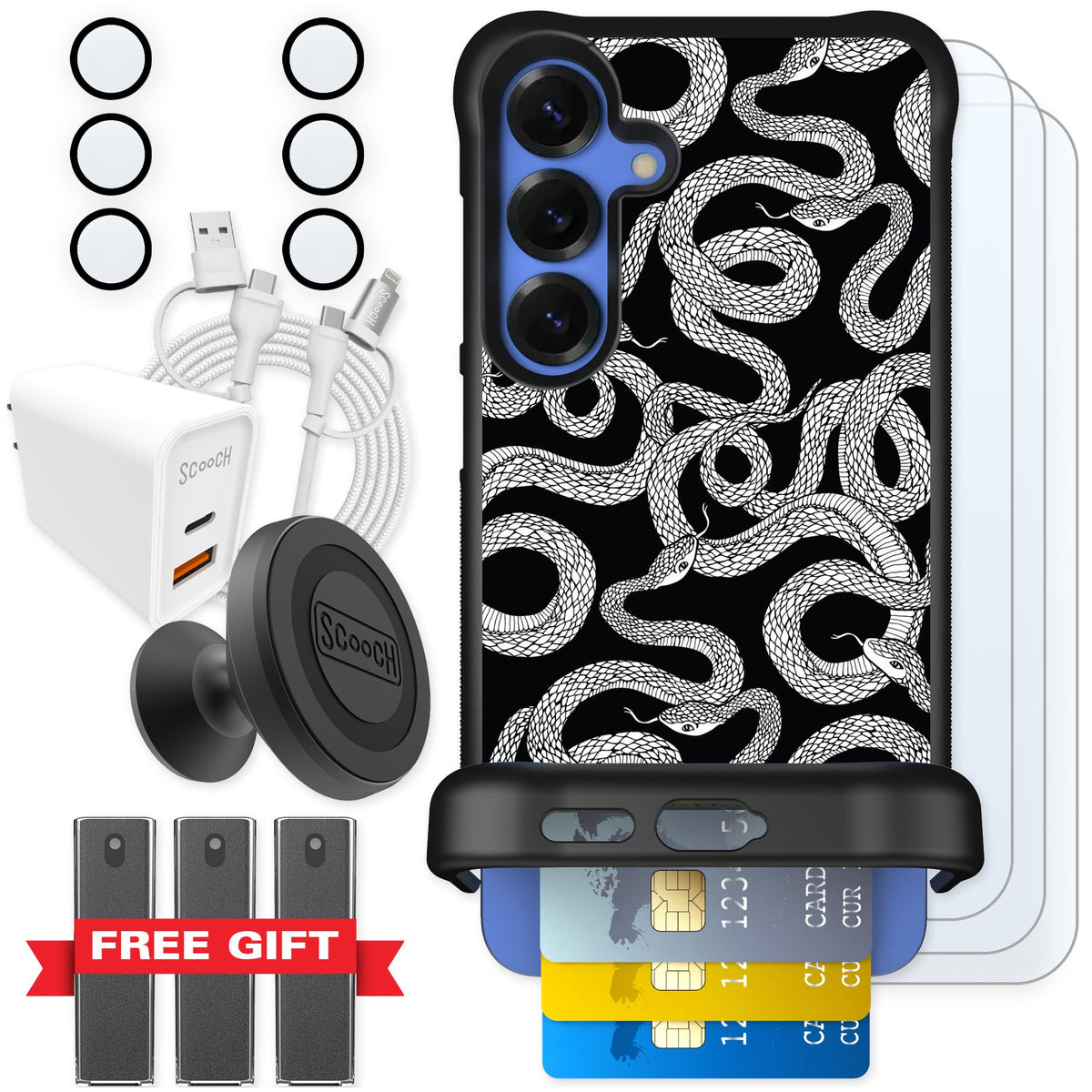 Scooch Wingmate Snakes for Galaxy S25+ — Ultimate Bundle