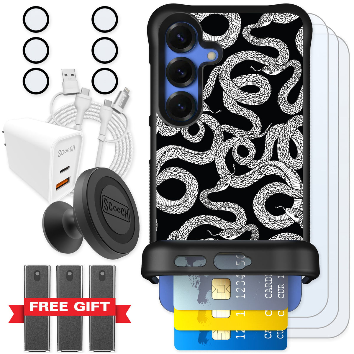 Scooch Wingmate Snakes for Galaxy S25 — Ultimate Bundle