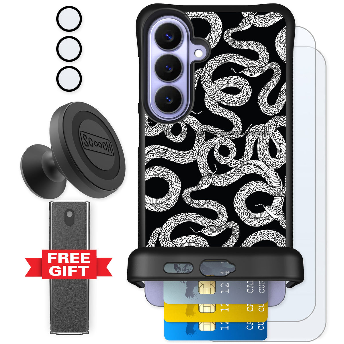 Scooch Wingmate Snakes for Galaxy S26+ — Defender Bundle