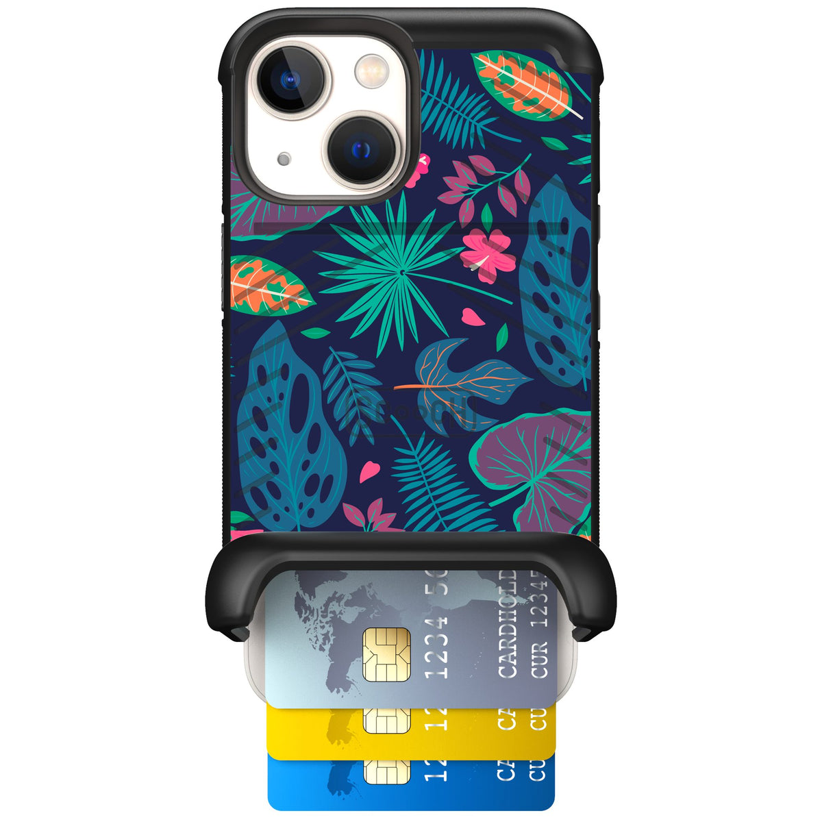 Scooch Wingmate Tropical Leaves for iPhone 13 mini — Case
