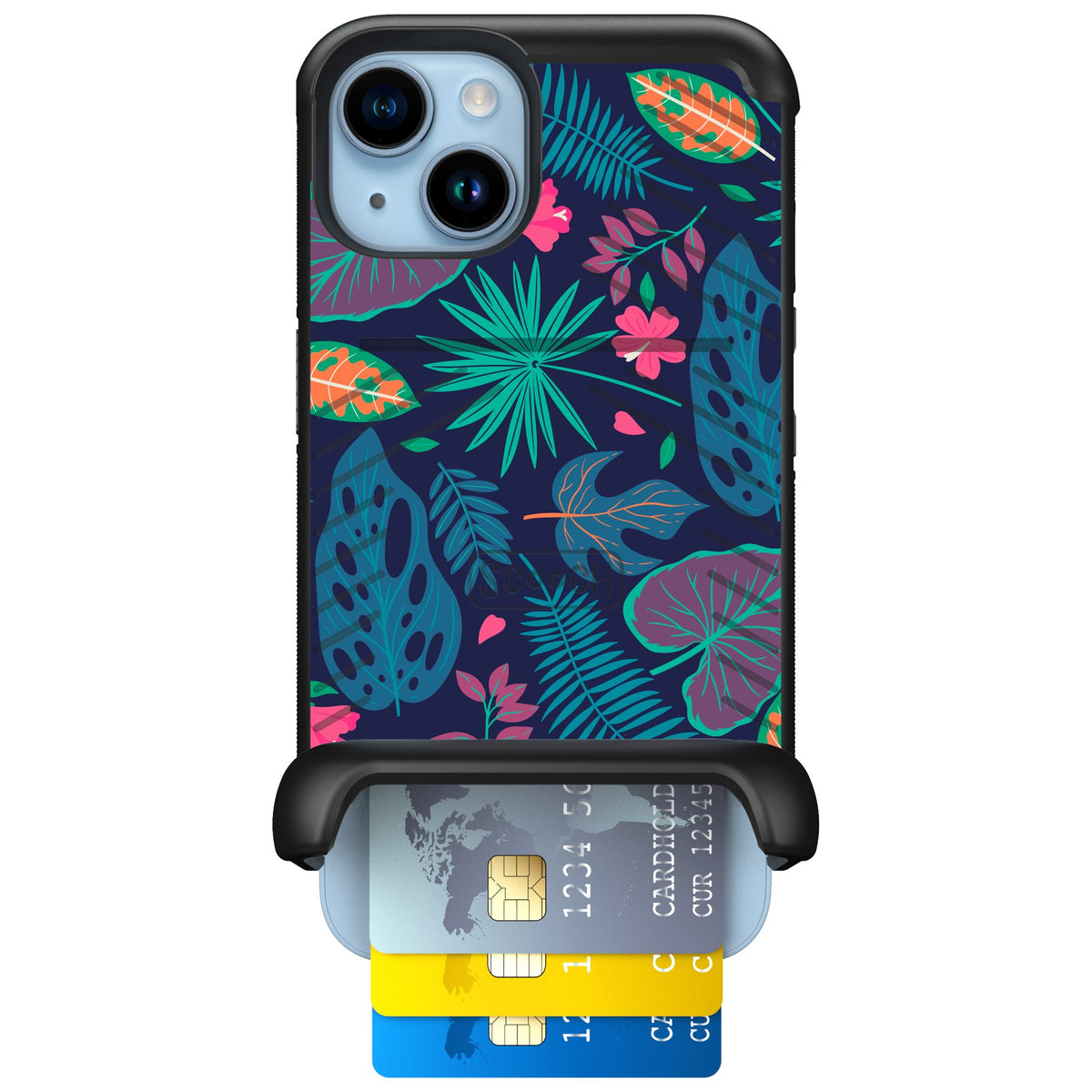Scooch Wingmate Tropical Leaves for iPhone 14 — Case