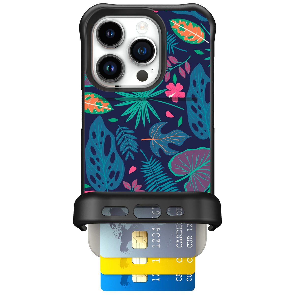 Scooch Wingmate Tropical Leaves for iPhone 15 Pro — Case