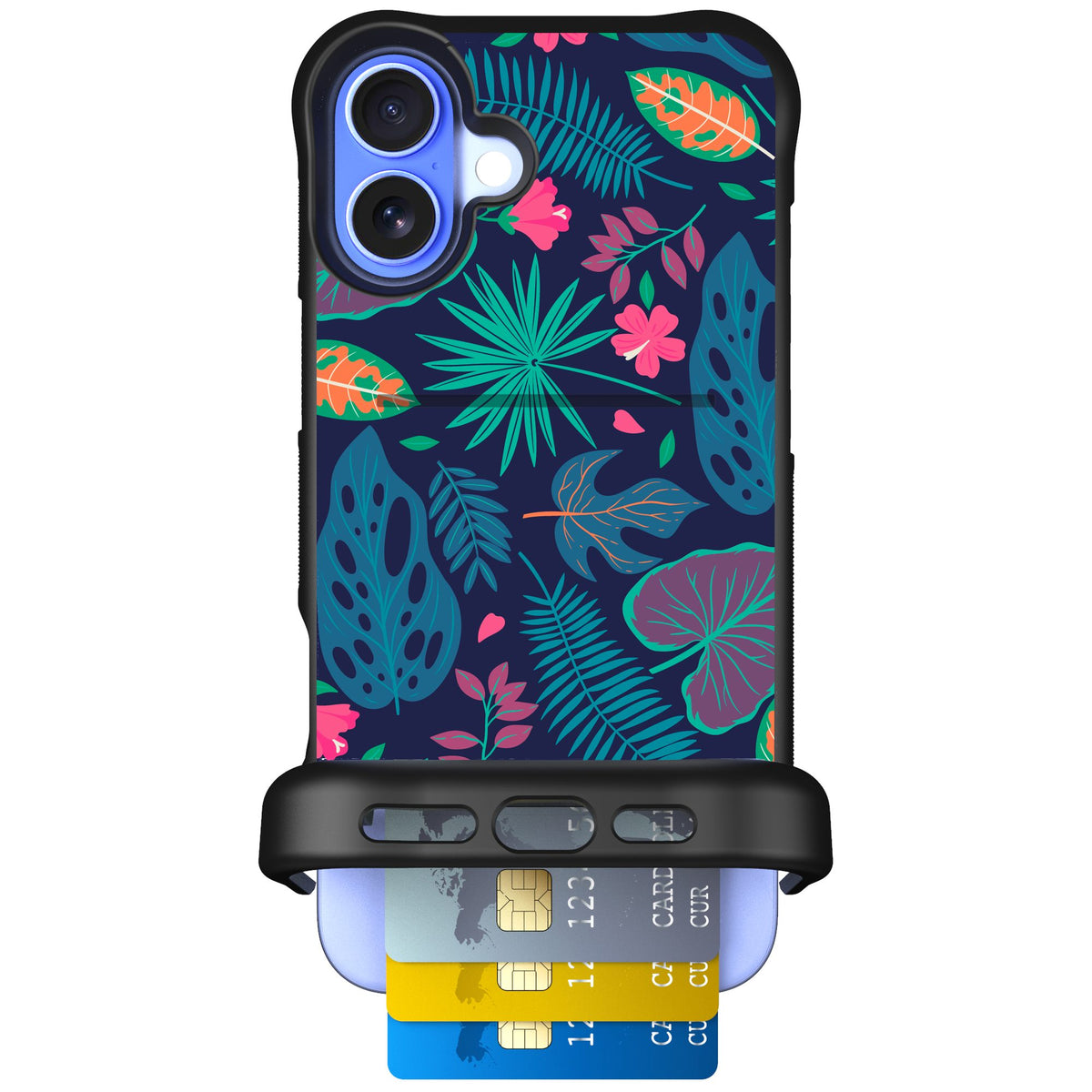 Scooch Wingmate Tropical Leaves for iPhone 16 Plus — Case
