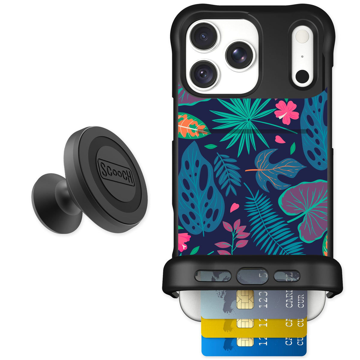 Scooch Wingmate Tropical Leaves for iPhone 18 Pro Max — Starter Bundle