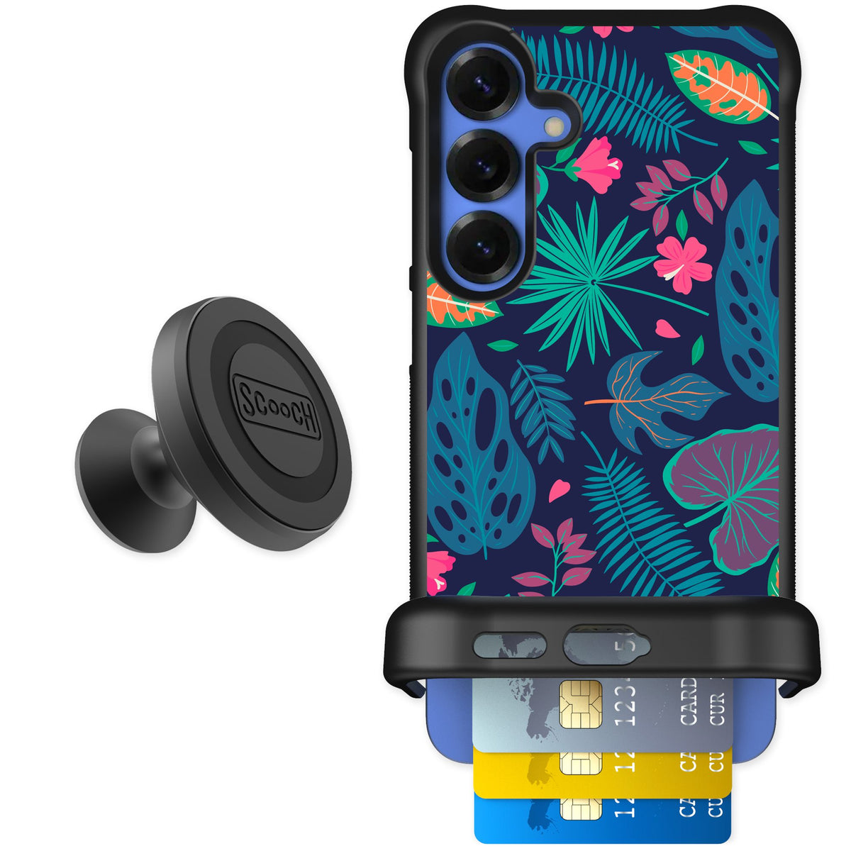 Scooch Wingmate Tropical Leaves for Galaxy S25+ — Starter Bundle