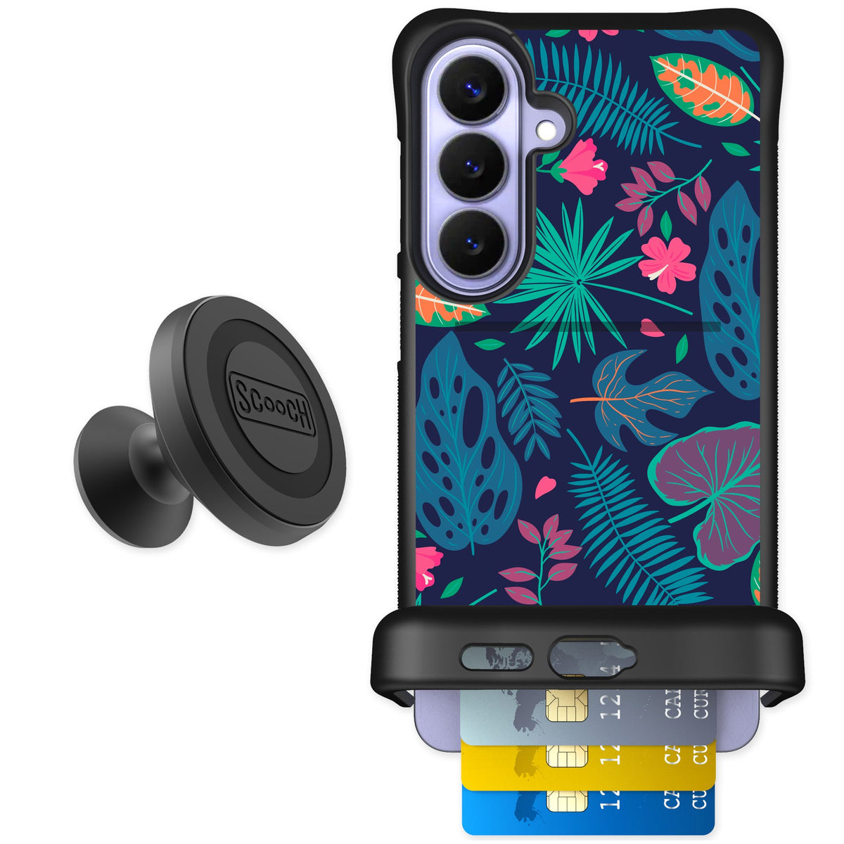 Scooch Wingmate Tropical Leaves for Galaxy S26+ — Starter Bundle