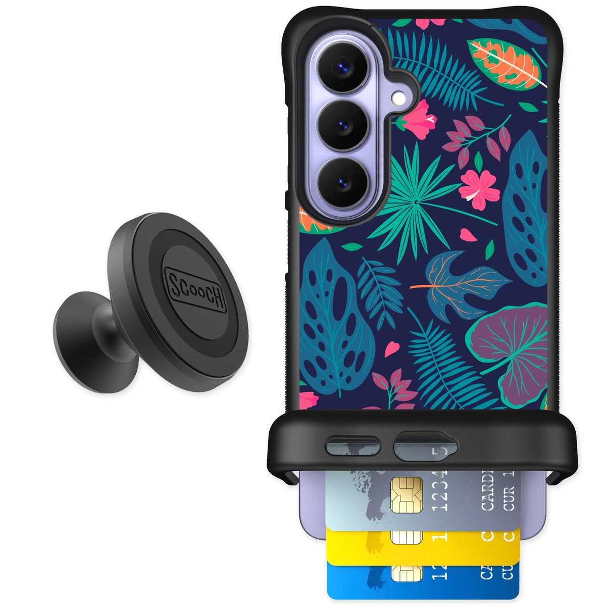 Scooch Wingmate Tropical Leaves for Galaxy S26 — Starter Bundle