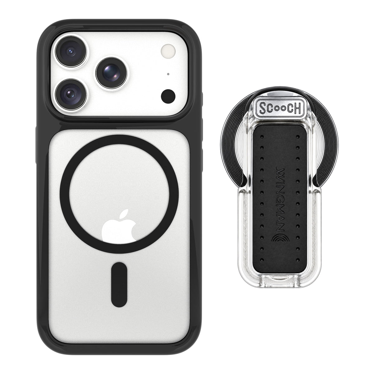 Wingman Tuxedo Clear iPhone 18 Pro MagSafe Wingback Bundle - Clear