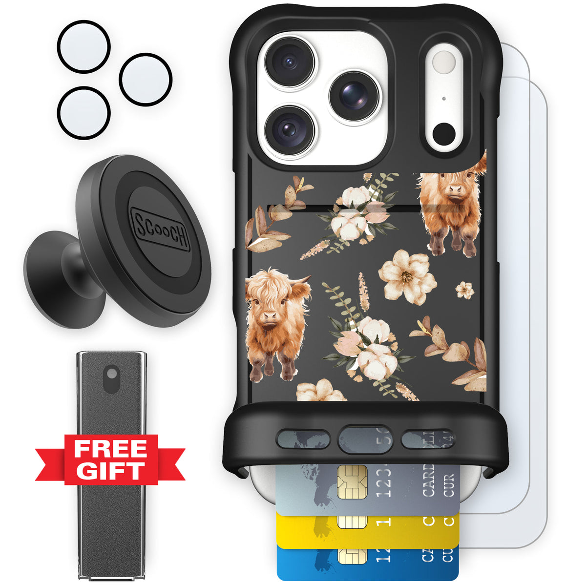 Wingmate Baby Cow for iPhone 18 Pro — Defender Bundle