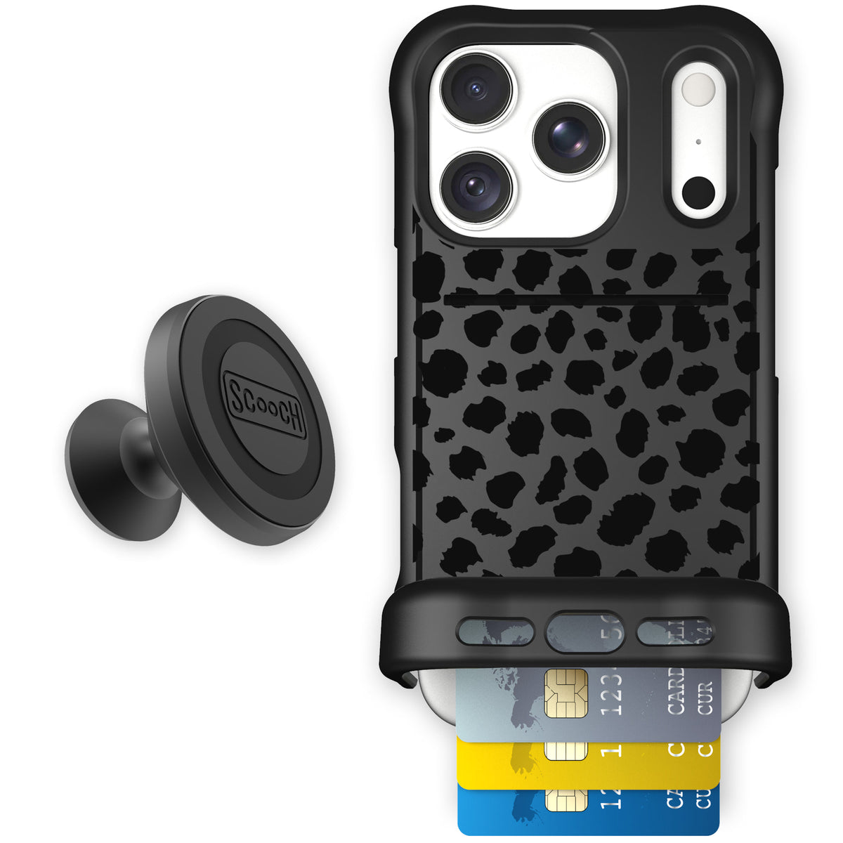 Wingmate Black Leopard for iPhone 18 Pro — Starter Bundle