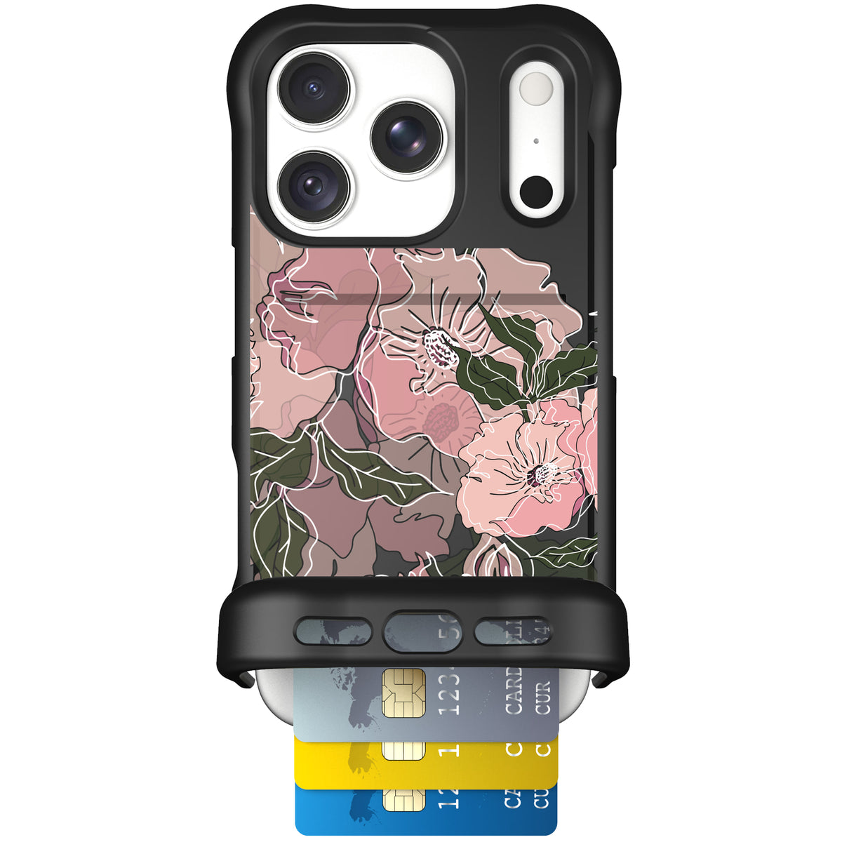 Wingmate Blush Botanical for iPhone 18 Pro — case