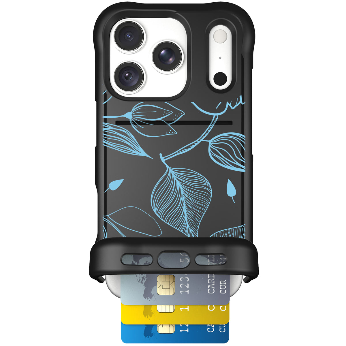Wingmate Blue Hibiscus for iPhone 18 Pro — case