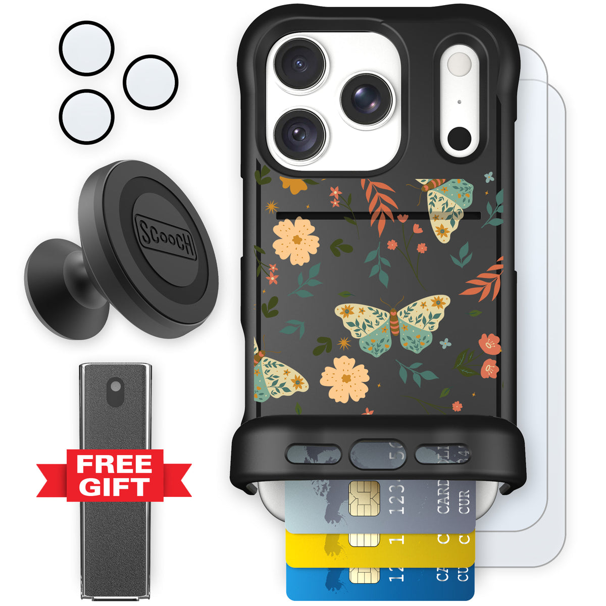Wingmate Boho Nights for iPhone 18 Pro — Defender Bundle