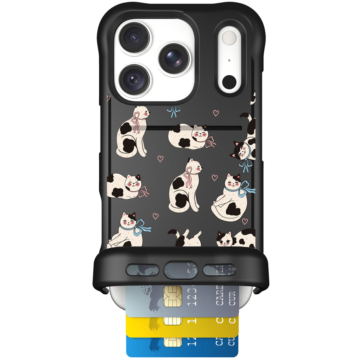 Wingmate Bow Kitties for iPhone 18 Pro — case