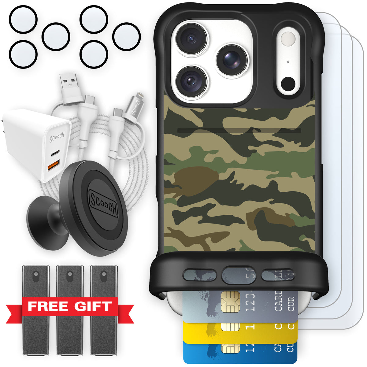 Wingmate Classic Camo for iPhone 18 Pro — Ultimate Bundle