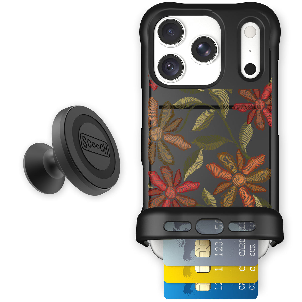 Wingmate Floral Tapestry for iPhone 18 Pro — Starter Bundle