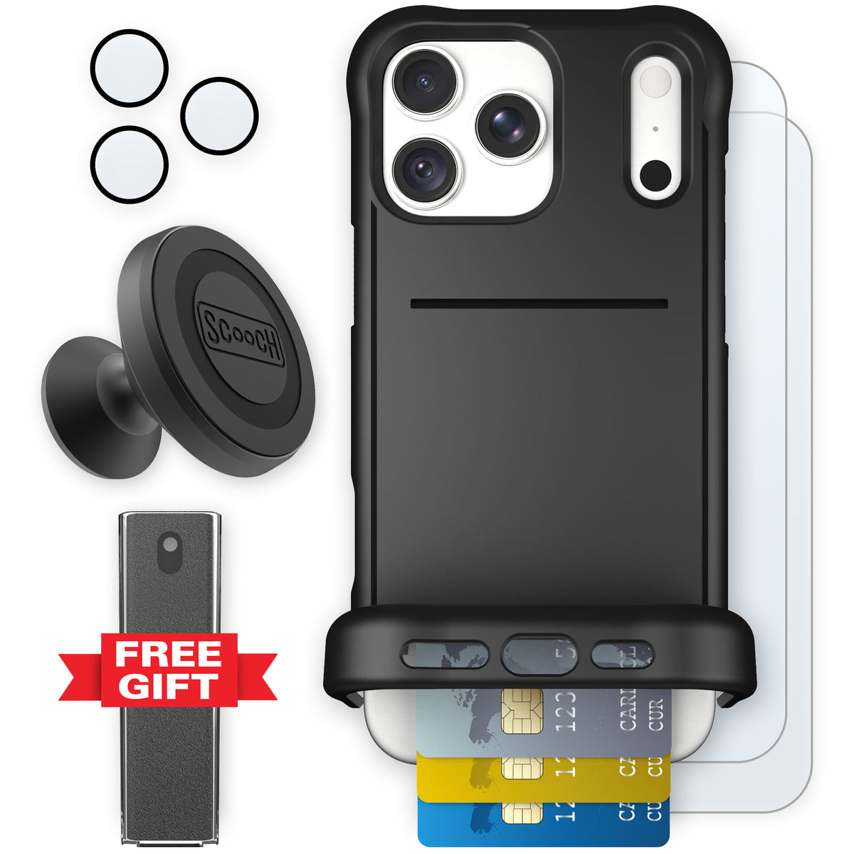Wingmate Black for iPhone 18 Pro Max — Defender Bundle
