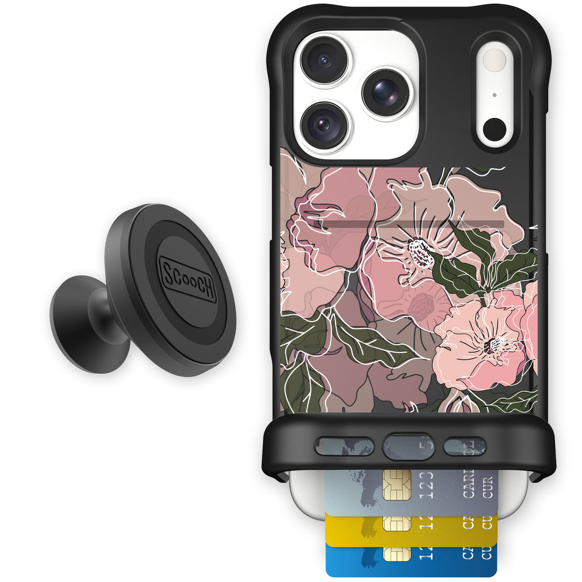Wingmate Blush Botanical for iPhone 18 Pro Max — Starter Bundle