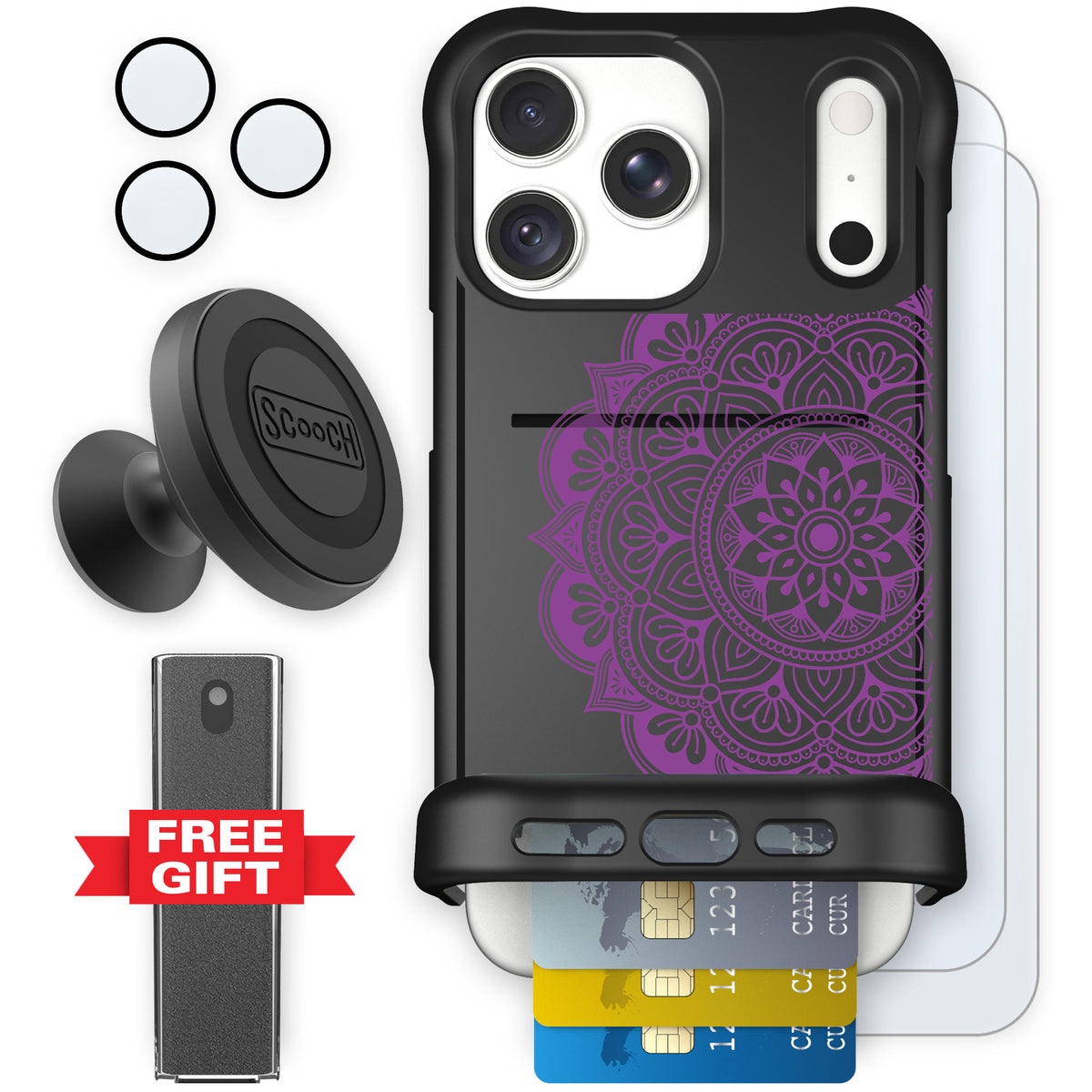Wingmate Mandala Dreams for iPhone 18 Pro Max — Defender Bundle