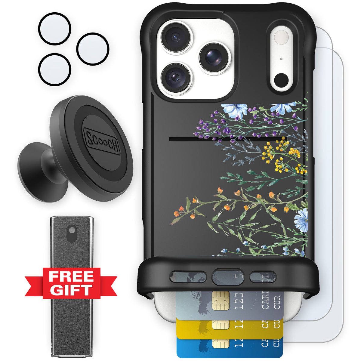 Wingmate Meadow Bloom for iPhone 18 Pro Max — Defender Bundle