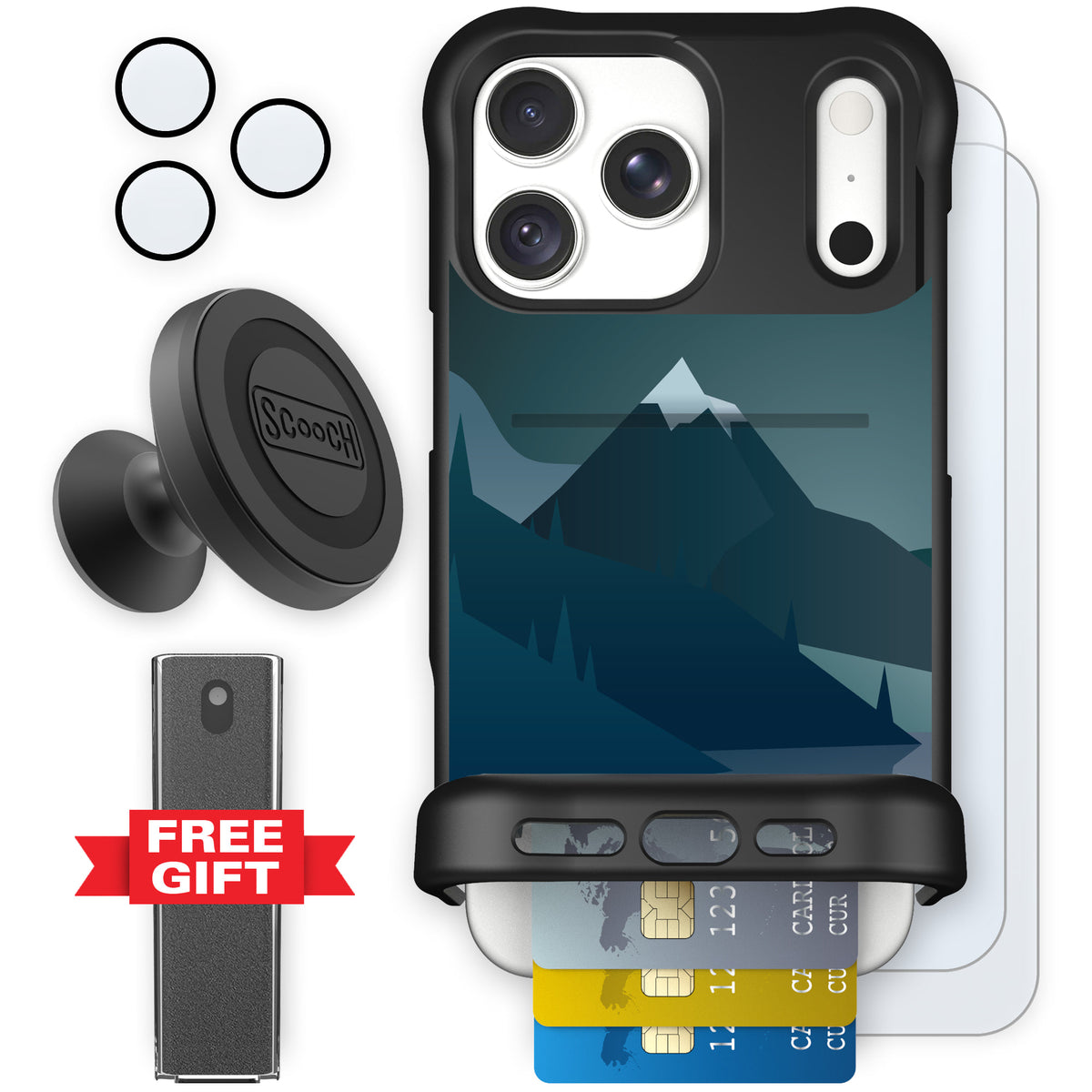 Wingmate Midnight Ridge for iPhone 18 Pro Max — Defender Bundle