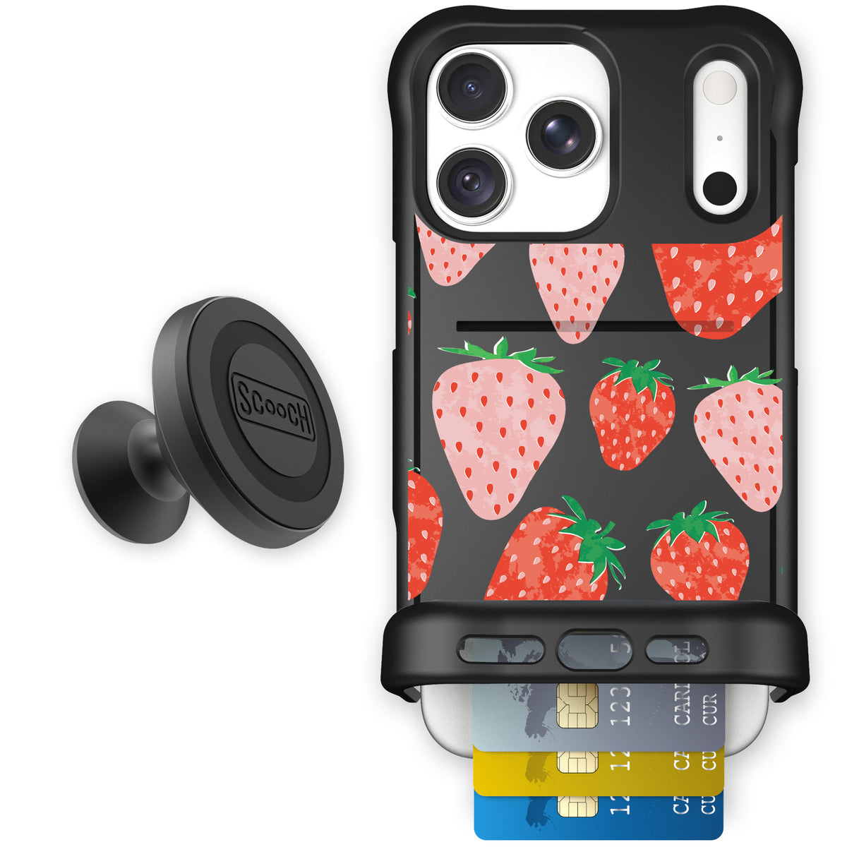 Wingmate Strawberry Fields for iPhone 18 Pro Max — Starter Bundle