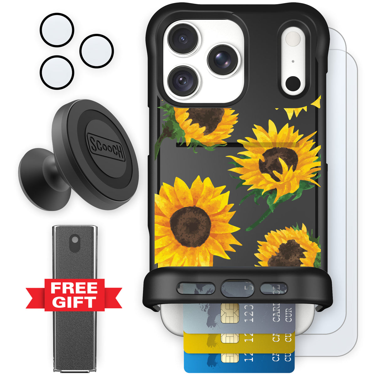 Wingmate Sunflower Frenzy for iPhone 18 Pro Max — Defender Bundle