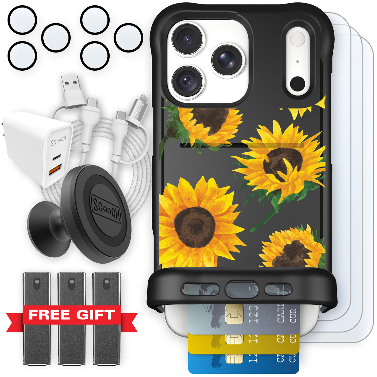 Wingmate Sunflower Frenzy for iPhone 18 Pro Max — Ultimate Bundle