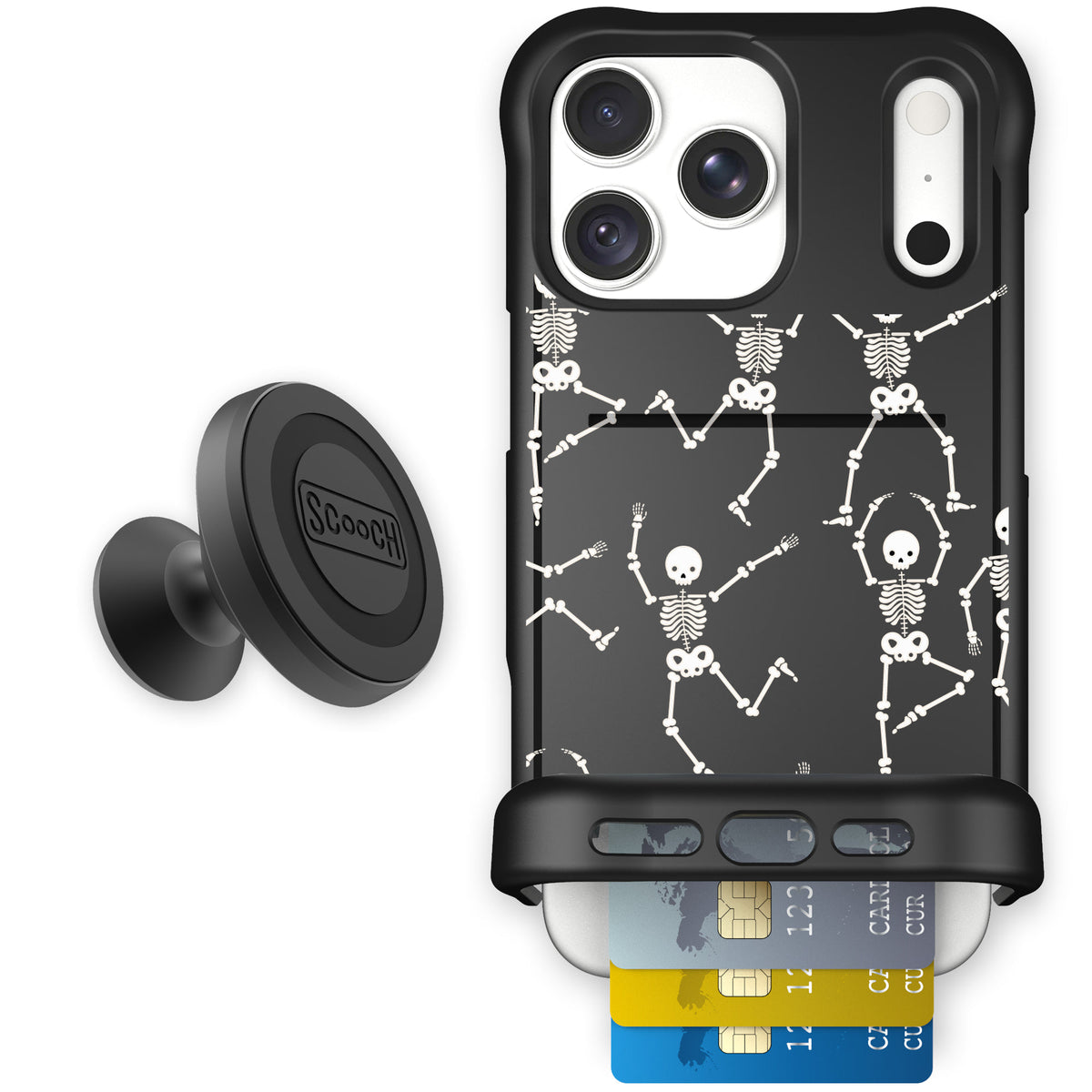 Wingmate Swinging Skeletons for iPhone 18 Pro Max — Starter Bundle