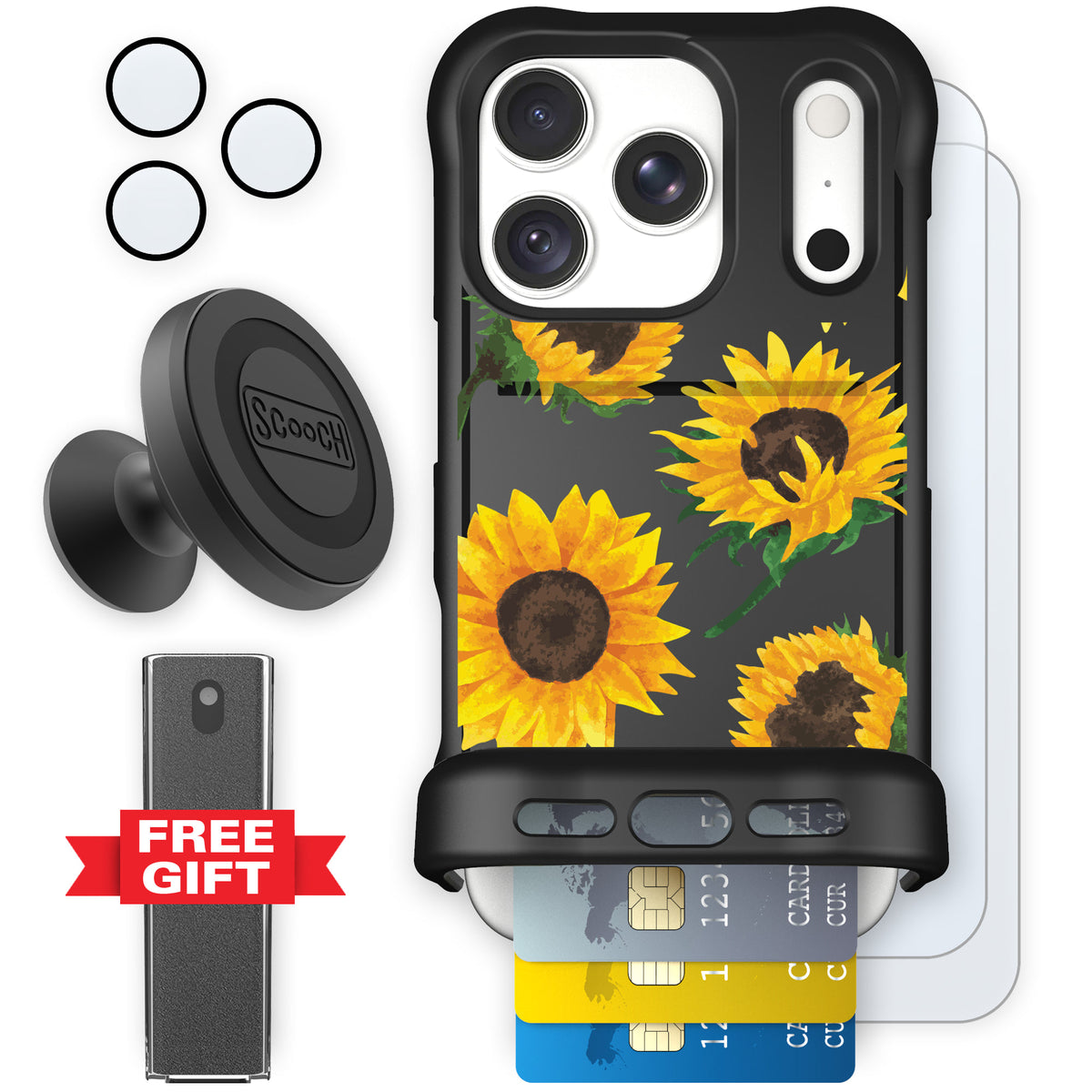 Wingmate Sunflower Frenzy for iPhone 18 Pro — Defender Bundle