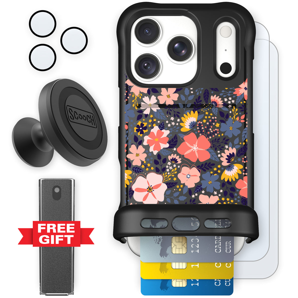 Wingmate Wildflowers for iPhone 18 Pro — Defender Bundle