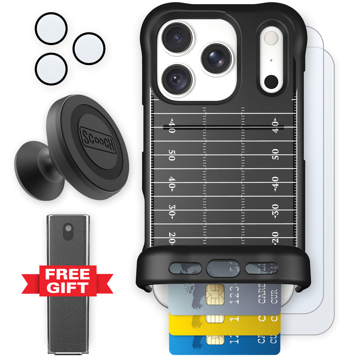 Wingmate Yard Lines for iPhone 18 Pro — Defender Bundle