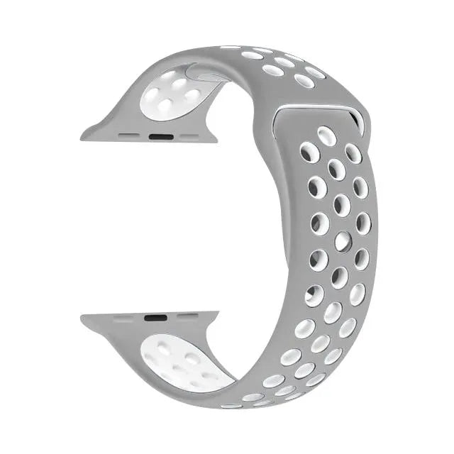 Fortress Apple Watch Band - 42/44/45mm Sport-ML-GrayWhite Scooch Watch Band
