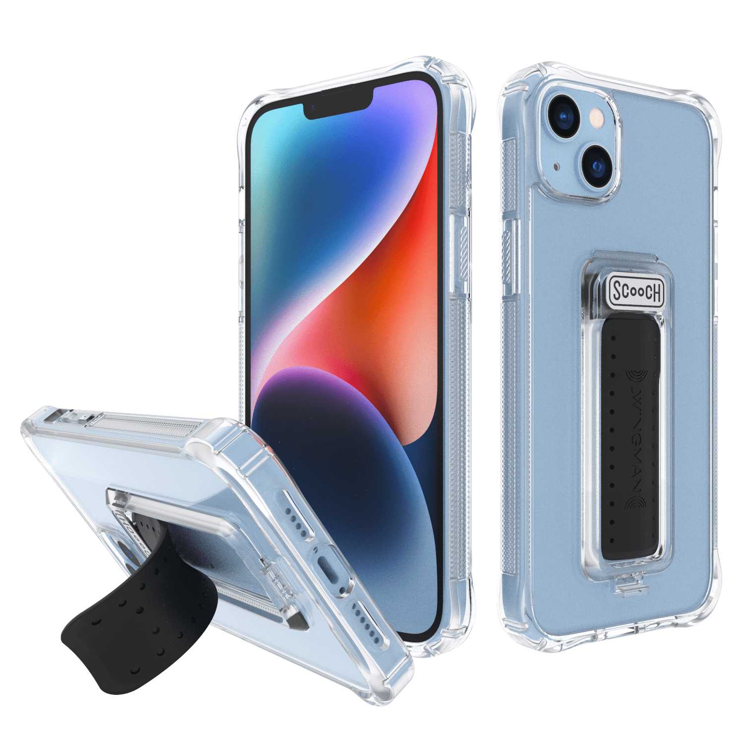 iPhone 14 Plus Case with Kickstand, Phone Grip, and Mount - Wingman